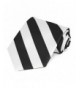 TieMart Black White Extra Striped