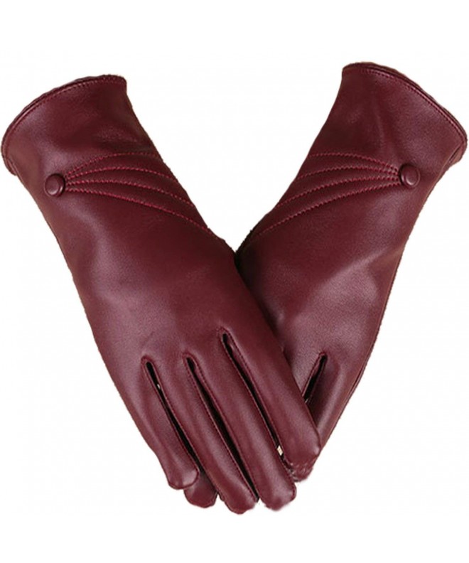 Lustear Gloves Leather Winter Riding