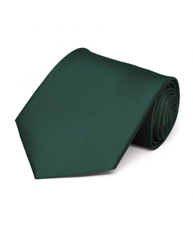 TieMart Hunter Green Necktie Length