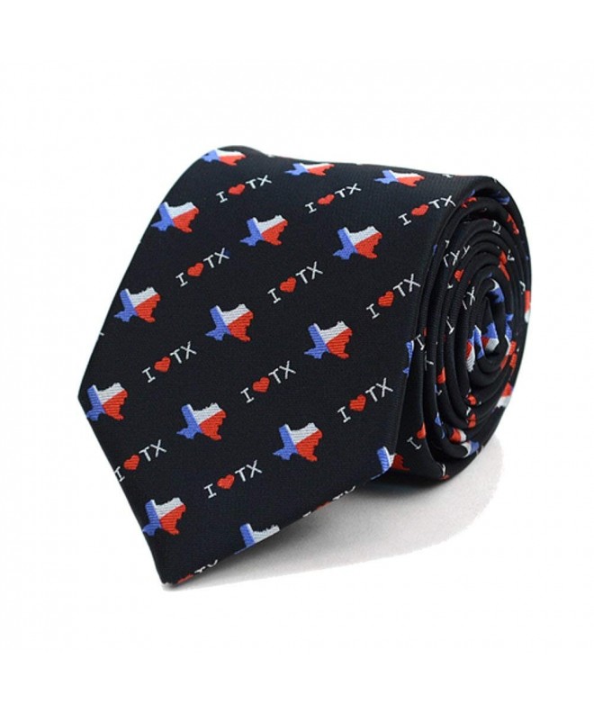 Texas State Necktie Neckwear Black