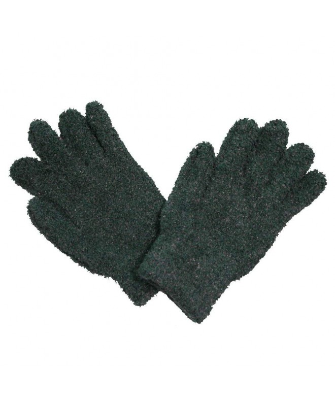 Angelina Furry Knitted Gloves Turquoise