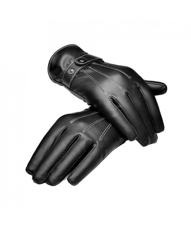 Leather Touchscreen Fleece Gloves Motorcycle