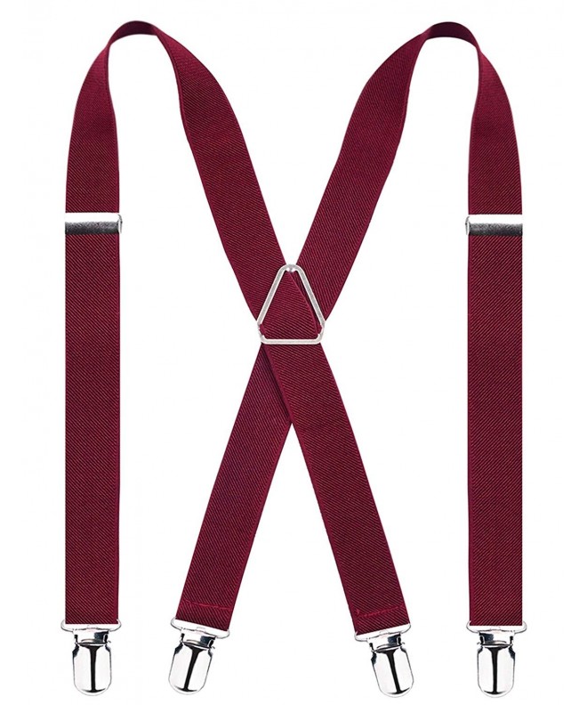 X Back Suspenders Adjustable Elastic Shoulder
