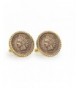 1800s Indian Goldtone Coin Cufflinks