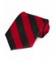 TieMart Red Black Striped Tie