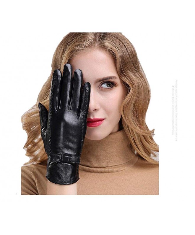 Touchscreen Genuine Leather Cashmere Linging