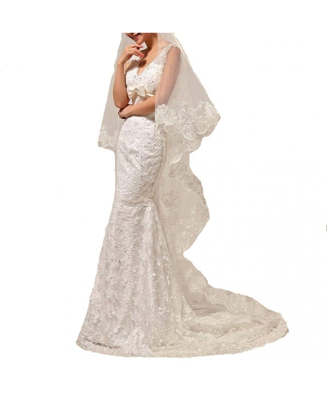 YiZYiF Layer Length Wedding Bridal