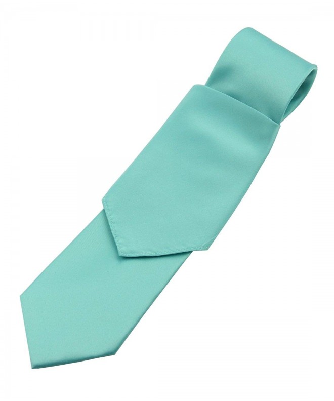 Solid Satin Necktie Pocket Square
