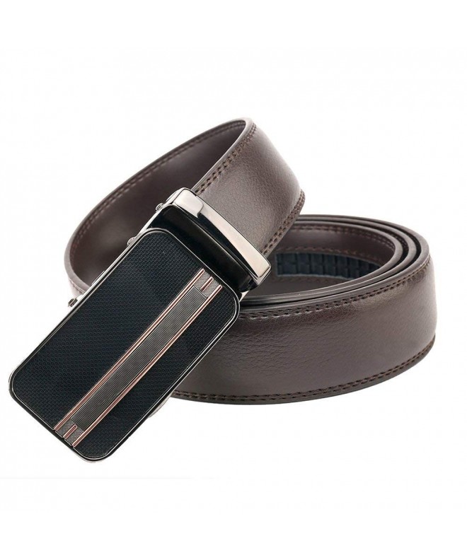 Leather Ratchet Automatic Buckle S03 brown