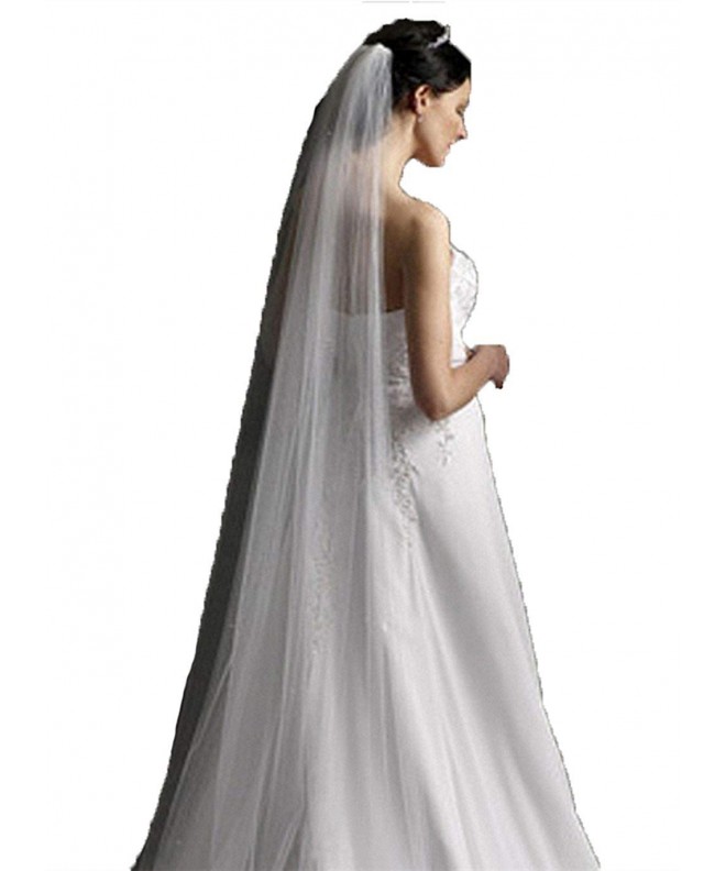 Trailing Long Bridal Wedding White