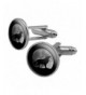 GRAPHICS MORE Howling Silhouette Cufflink