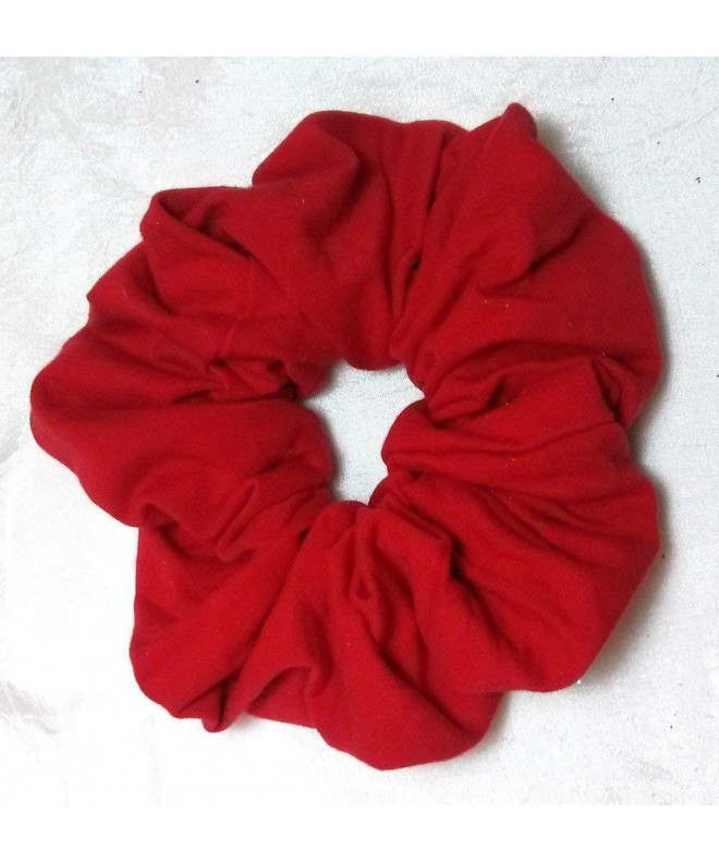 Red Jersey Hair Scrunchies Large Made