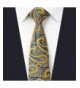 Paisley Yellow Skinny Neckties Designer